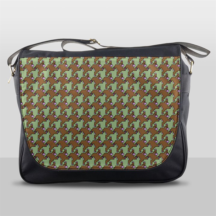 Barrel of Monkey’s Houndstooth Pattern Bags Messenger Bag