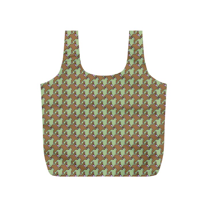 Barrel of Monkey’s Houndstooth Pattern Bags Full Print Recycle Bag (S)