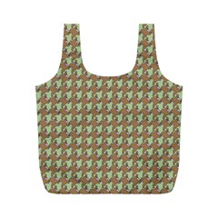 Barrel Of Monkey’s Houndstooth Pattern Bags Full Print Recycle Bag (m) by emilyzragz