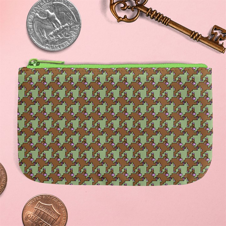 Barrel of Monkey’s Houndstooth Pattern Large Coin Purse