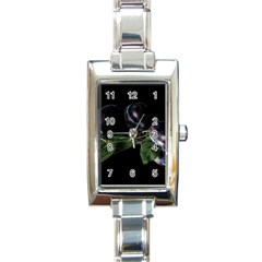 Plums Photo Art Fractalius Fruit Rectangle Italian Charm Watch by Sapixe