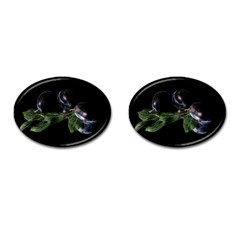 Plums Photo Art Fractalius Fruit Cufflinks (oval) by Sapixe