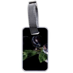 Plums Photo Art Fractalius Fruit Luggage Tags (two Sides) by Sapixe