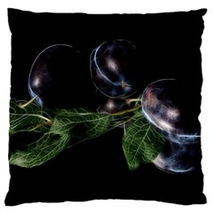 Plums Photo Art Fractalius Fruit Large Cushion Case (one Side) by Sapixe