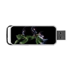 Plums Photo Art Fractalius Fruit Portable Usb Flash (one Side) by Sapixe