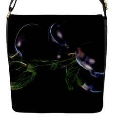 Plums Photo Art Fractalius Fruit Flap Closure Messenger Bag (s) by Sapixe