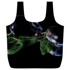 Plums Photo Art Fractalius Fruit Full Print Recycle Bag (xl) by Sapixe