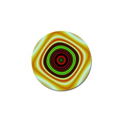 Digital Art Background Yellow Red Golf Ball Marker by Sapixe