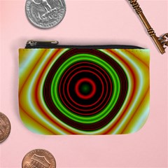 Digital Art Background Yellow Red Mini Coin Purse by Sapixe