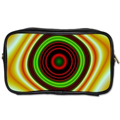 Digital Art Background Yellow Red Toiletries Bag (two Sides) by Sapixe