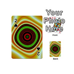 Digital Art Background Yellow Red Playing Cards 54 (mini)