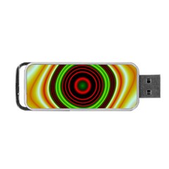 Digital Art Background Yellow Red Portable Usb Flash (one Side) by Sapixe