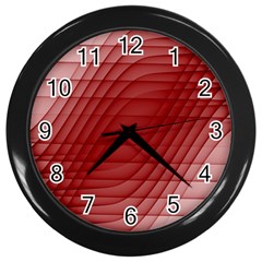 Background Light Glow Abstract Art Wall Clock (black)