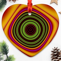 Digital Art Background Yellow Red Ornament (heart) by Sapixe