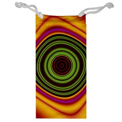 Digital Art Background Yellow Red Jewelry Bag