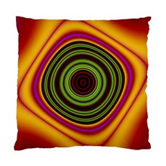 Digital Art Background Yellow Red Standard Cushion Case (one Side) by Sapixe