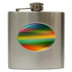 Art Blur Wallpaper Artistically Hip Flask (6 Oz) by Sapixe