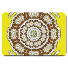 Pretty As A Flower Everywhere You Can See Large Doormat  by pepitasart