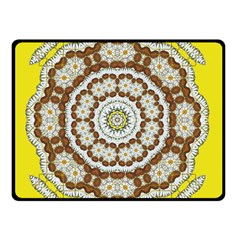 Pretty As A Flower Everywhere You Can See Double Sided Fleece Blanket (small)  by pepitasart