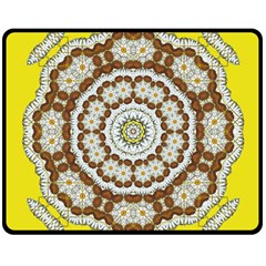 Pretty As A Flower Everywhere You Can See Double Sided Fleece Blanket (medium)  by pepitasart