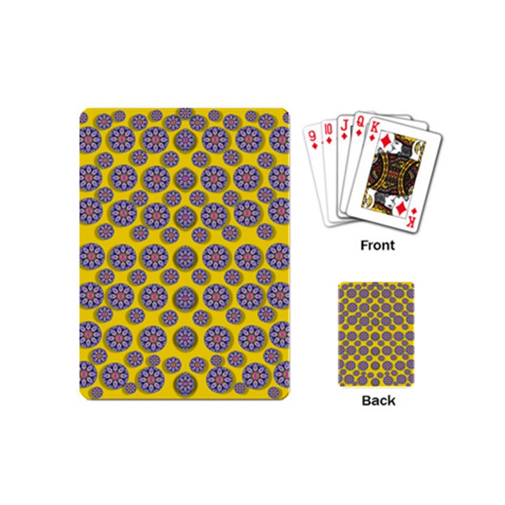 Sunshine And Floral In Mind For Decorative Delight Playing Cards (Mini)