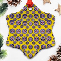 Sunshine And Floral In Mind For Decorative Delight Ornament (snowflake) by pepitasart