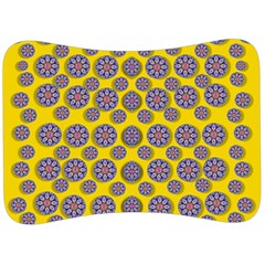 Sunshine And Floral In Mind For Decorative Delight Velour Seat Head Rest Cushion by pepitasart