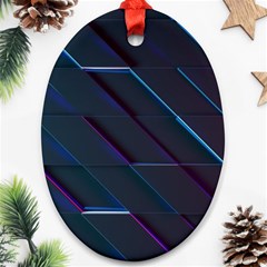 Glass Scifi Violet Ultraviolet Ornament (oval) by Sapixe