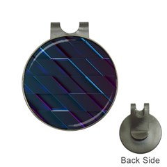 Glass Scifi Violet Ultraviolet Hat Clips With Golf Markers by Sapixe