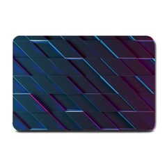 Glass Scifi Violet Ultraviolet Small Doormat  by Sapixe