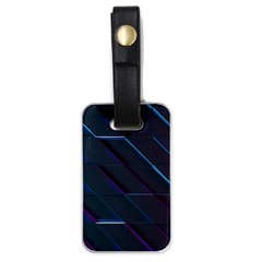 Glass Scifi Violet Ultraviolet Luggage Tags (one Side)  by Sapixe