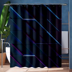 Glass Scifi Violet Ultraviolet Shower Curtain 60  X 72  (medium)  by Sapixe