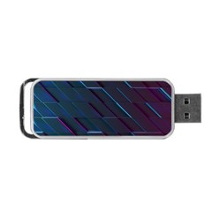 Glass Scifi Violet Ultraviolet Portable Usb Flash (two Sides) by Sapixe