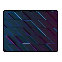 Glass Scifi Violet Ultraviolet Double Sided Fleece Blanket (small)  by Sapixe