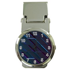 Glass Scifi Violet Ultraviolet Money Clip Watches by Sapixe