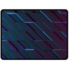 Glass Scifi Violet Ultraviolet Fleece Blanket (large)  by Sapixe