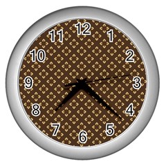 Digital Art Art Artwork Abstract Wall Clock (silver) by Sapixe