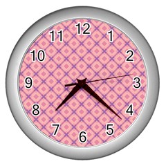 Digital Art Art Artwork Abstract Wall Clock (silver) by Sapixe