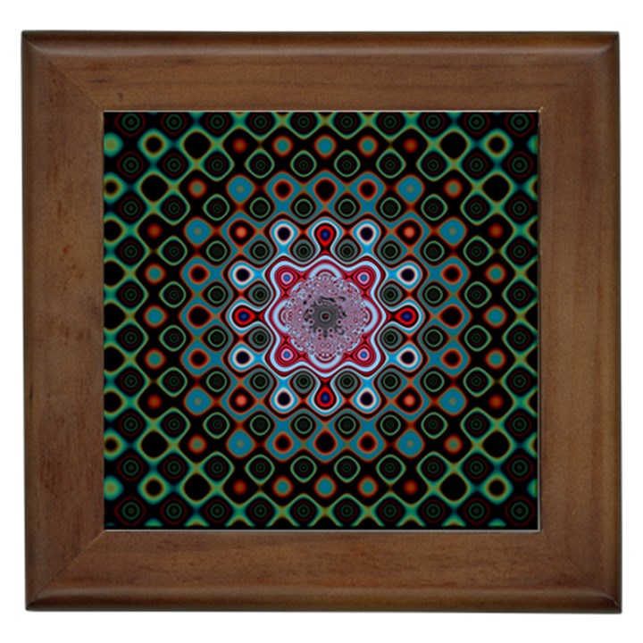 Digital Art Background Colors Framed Tiles