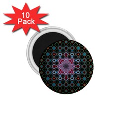 Digital Art Background Colors 1.75  Magnets (10 pack) 