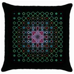 Digital Art Background Colors Throw Pillow Case (Black) Front