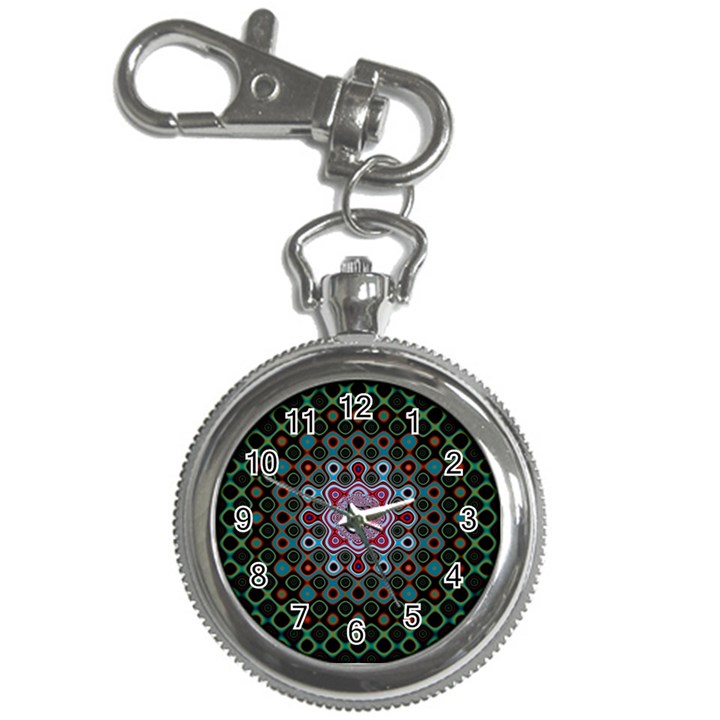 Digital Art Background Colors Key Chain Watches