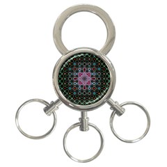 Digital Art Background Colors 3-Ring Key Chains