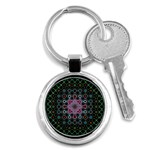 Digital Art Background Colors Key Chains (Round)  Front