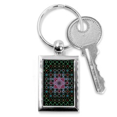 Digital Art Background Colors Key Chains (Rectangle) 