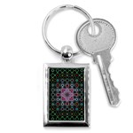 Digital Art Background Colors Key Chains (Rectangle)  Front