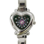 Digital Art Background Colors Heart Italian Charm Watch Front