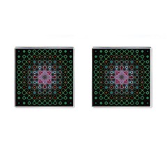 Digital Art Background Colors Cufflinks (square) by Sapixe