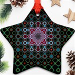 Digital Art Background Colors Star Ornament (Two Sides) Front