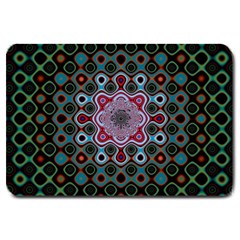 Digital Art Background Colors Large Doormat 